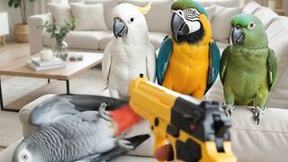 Comic Parrots