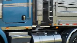 Epic Blue Truck Sinkhole Jump Simulation!