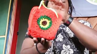 Crocheting.
