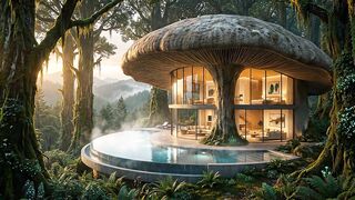 There’s a Luxury Mansion Inside This Giant Mushroom 🍄🏠
