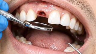 Missing Tooth to Perfect Smile 🦷✨ | Satisfying Dental Restoration ASMR