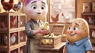 Allu ny liay Chick 🐣 #fypシ #viralreelschallenge #trendingreels #facebookreels #fruitsandvegetables #trending #cartoon #viralpost