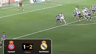 Real Madrid berhasil meraih kemenangan dramatis 2-1 atas  Espanyol pada laga pekan kedua La Liga