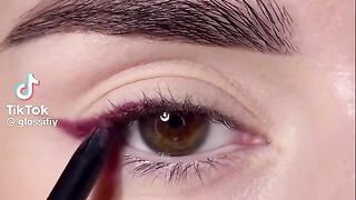 Burgundy eyes makeover