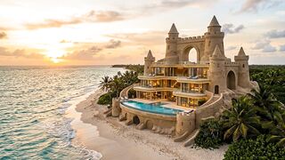 This Giant Sandcastle Is Actually a Luxury Mansion 🏰🏠