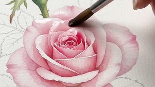 ASMR Watercolor Painting