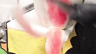 Extreme Knife Skills: Watermelon Peeling Art