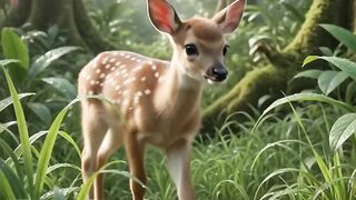 🦌 Peaceful Forest Morning | Beautiful Wildlife & Nature 🌿✨
