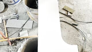 Little Bricklayer #TileLayingTechniques #Bathroom #DetailConsiderRenovation #Masonry #BathroomNest #ConstructionTechniques