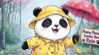 Plop, plop, splash! 🐼🌧️
