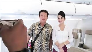 Ketemu Heksa Putrie, Pramugari Cantik Batik Air dalam Pesawat