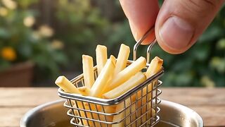 Miniature Loaded Fries 🍟🧀 | Tiny Cooking, Giant Hands! #Shorts