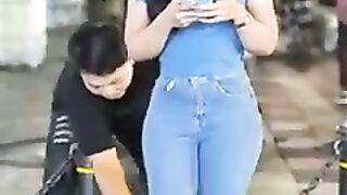 slipper prank to pretty girl #shorts.mp4