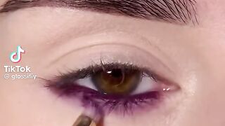 Tutorial Purple Eyes Makeover