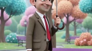 Bean Gets Blown Away by an Umbrella! ☂️😂 | Funny 3D Cartoon