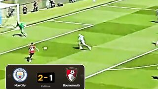 Manchester City berhasil meraih kemenangan dramatis 2-1  atas AFC Bournemouth Pekan 1 Liga Utama Inggris
