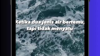 DUA AIR BERTEMU, TAPI TAK MENYATU! 😱🌊 #ocean  #radex