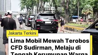 Aturan Cuma Buat Rakyat Jelata? Rombongan Fortuner dan Alphard Arogan Terobos CFD Sudirman Bikin Warga Emosi!