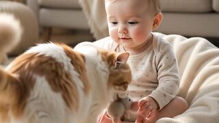 Sometimes the Sweetest Friend Has Four Little Paws 🥹🐱👶