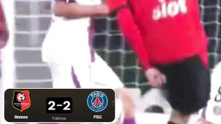 Rennes vs Paris Saint-Germain berakhir dengan hasil imbang 2-2 di Stadion Roazhon Park