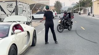 Giving IPhone in Bugatti
