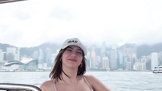 You ride on a beautiful boat