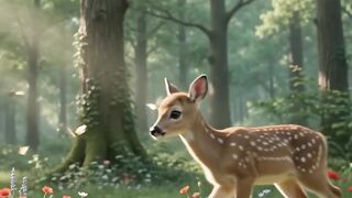 🦌 A Magical Morning in the Forest 🌿✨