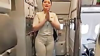 Pramugari Cantik Super Air Jet Sedang Kerja