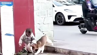 Dog walking  Cute Baby🫠😗😜