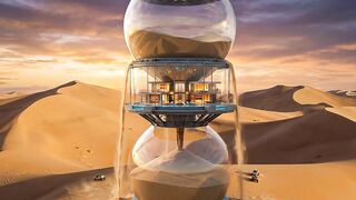 There’s a Luxury Mansion Inside This Giant Hourglass ⏳🏠
