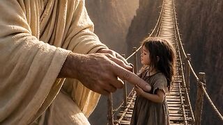 SHE HUGGED HIS FINGER AND CROSSED THE BRIDGE