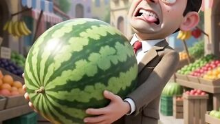 Bean vs. The Giant Watermelon! 🍉😂 | Funny 3D Cartoon