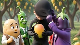 Friends_unmask_thief_in_orchard_🤒😽😭👹🙁🤞🐱‍👤😏😱🥵
