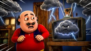 Motu Patlu vs Angry Clouds 😱⚡ | The Storm Gets Crazy! | Funny Cartoon Adventure