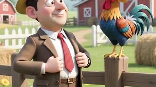 Bean vs. The Angry Rooster! 🐓😂 | Hilarious 3D Cartoon