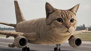 Ai Generated Video | Cat Plane🐱