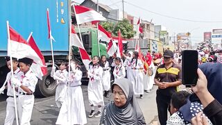 carnival procession in Bandung