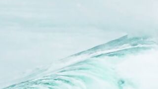 Fly over the waves 🤯😱