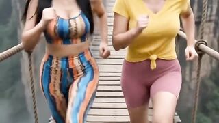 Running on a bridge that is about to collapse