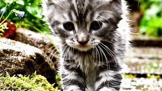 POV: The Rain Made This Kitten Even Cuter 🥹🌧️🐱
