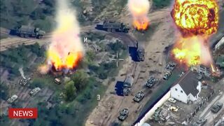 Horrible!! Ukrainian troops inflicted massive strikes with MLRS HIMARS on the territory of the LPR