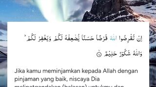 BERI PINJAMAN ATAS NAMA ALLAH.  MAKA ALLAH AKAN MELIPATGANDAKAN  REZEKI BDAN PAHALA UNTUK MU.