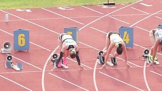 Joni Tomičič Prezelj SLO third in 100 m Athletic Meeting in Celje