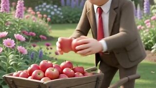 Bean’s Runaway Wheelbarrow! 🍎😂 | Hilarious 3D Cartoon