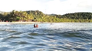 Tropical Beach Adventure by Boat | Beautiful Ocean Sunset
