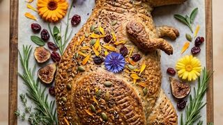 Satisfying ASMR T-Rex Sourdough Bread Timelapse | Edible Floral Art & Baking Secrets