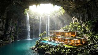 A Luxury Mansion Is Hidden at the Bottom of This Giant Sinkhole 😱🏠