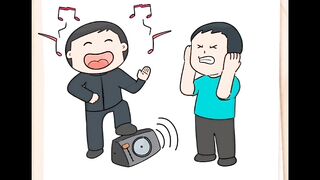 The music is too loud! Stop it! Brain test level 341!