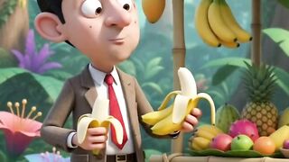 Bean vs. The Sneaky Monkey! 🍌🐒😂 | Funny 3D Cartoon