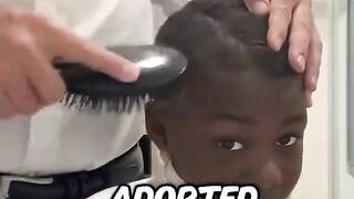 Dad Received Hate For Styling His Adopted Son's Hai